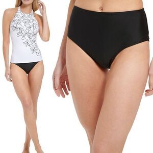 Calvin Klein Classic Tummy Control Mid Rise Swim Bottoms Black‎ Size XXL